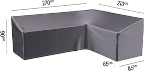 Platinum Aerocover loungesethoes rechts - Ademende hoes voor loungeset met een 90° hoek (L-vorm, rechts) 270 x 210 x 85 x 65/90cm