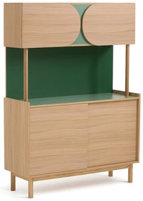Buffetkast in eikenfineer en Formica, Quillan