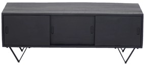 Tv-meubel Ubud Zwart 120cm  - Mangohout/Metaal - Giga Meubel - Industrieel & robuust