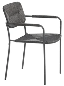 4 Seasons Outdoor stapelbare Bora tuinstoel antraciet SALE  Tuinstoel    antraciet weerbestendig