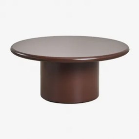 Ronde Salontafel Ø80 Cm In Mdf Rodeo Bruin – Koffie - Sklum