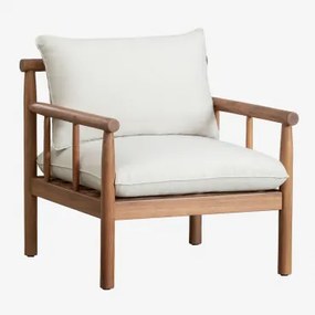 Melvin Fauteuil Van Acaciahout Acacia Bruin - Sklum