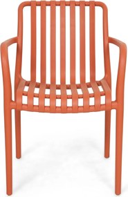 Tuinset 4 personen 160 cm Kunststof Oranje Domani Furniture Alba/Weston