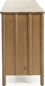 Modern Dressoir Eikenhout Bruin - 183x47x80cm.