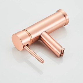 Saniclear Copper wastafelkraan met eenhendel bediening geborsteld koper