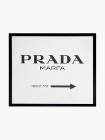 Ingelijste digitale print Prada Marfa