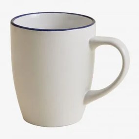2-pack Koffiekopjes 34 Cl In Steengoed Ronilena Ken Blauw - Gardenia Wit - Sklum