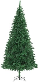 vidaXL Kunstkerstboom met LED's en kerstballen 300 cm groen