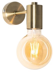 Industriële wandlamp brons 13cm - Facil