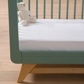 Matrasbeschermerin badstof voor babybed, antibacterieel, waterafstotend