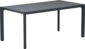 Garden Impressions Kasper tuinset 5-delig - tuintafel 160x84 cm donker grijs
