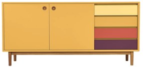 Tenzo Tom Tailor Color Box Geel Retro Dressoir - 170x44x80cm.