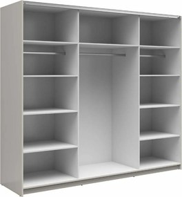 Kledingkast Livevaro 120, Kasjmier, 196x220x60cm, 181.4 kg, Kledingkast deuren: Schuivend, Aantal planken: 9, Aantal planken: 9