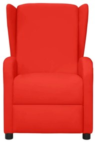 vidaXL Fauteuil verstelbaar kunstleer rood