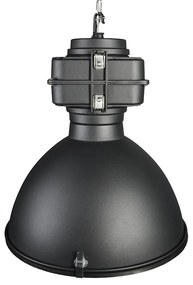 Smart industriële hanglamp zwart 53 cm incl. A60 Wifi - Sicko