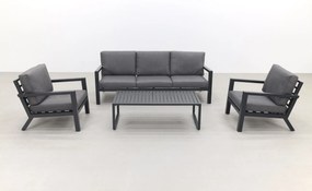 Hugo stoel-bank loungeset - antraciet