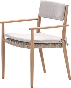 Garden Impressions Lily tuinset 7-delig light teak look - Kasper tuintafel 220x93 cm