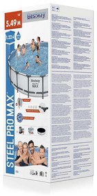 Bestway frame zwembad steel pro max set rond 549 cm