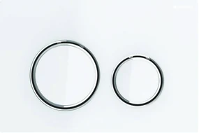 Geberit Sigma 50 (ex Sigma 21) bedieningspaneel glas wit/chroom/glas wit voor Sigma reservoirs 8cm (UP720) en 12cm (UP320)
