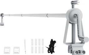 VEVOR zwembadfolie haspel, aluminiumlegering zwembadhaspel, 6510x170x360mm zwembadafdekking, 5 secties haspel, zeildoek, 25 kg draagvermogen, zeildoek haspel, rolsysteem, zonnezeil