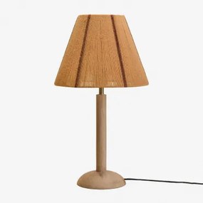 Harry Mangohouten Tafellamp Mangohout & Natuurlijk Ø30 Cm - ↑15 Cm Verena - Sklum