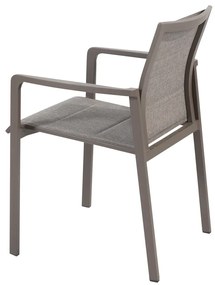 Taste by 4 Seasons Cortina stapelbare tuinstoel antraciet Tuinstoel   antraciet weerbestendig