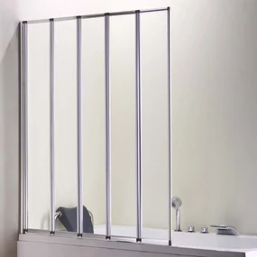 Eastbrook Volente badwand met vouwpanelen 125x140cm chroom