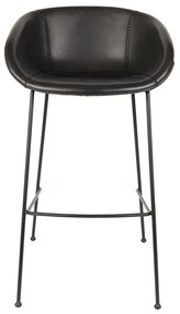 Zuiver Feston Hoge Design Barkruk PU-leer Zwart