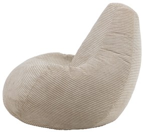 Cloudy Cord Zitzak Stoel - Beige