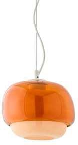 Hanglamp in gekleurd glas,Ø21,5 cm, Kinoko