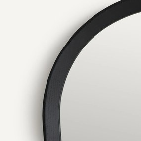 Vierkante spiegel van massief eiken, H60 cm, Orion