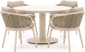 + 10% kassakorting | Diningset Apple Bee | 4 personen | Tuinset sintered stone | 5-delig | Kees Smit Tuinmeubelen