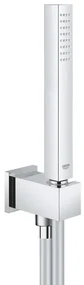 GROHE Euphoria Cube Stick Handdoucheset - 1 straalsoort - staaf - met houder - met wandaansluitbocht - gladde slang - 125cm - chroom 26405000