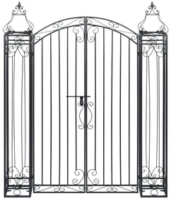 vidaXL Poort decoratief 122x20,5x160 cm smeedijzer