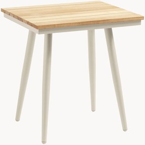 Tuinbijzettafel Rio met teakhouten tafelblad