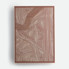 3D-geprint schilderij, breedte 85 x hoogte 120 cm, DUNA