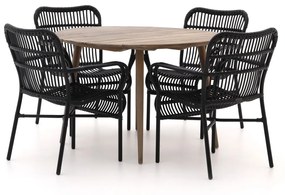 Intenso Parma/ROUGH-K ø 115cm dining tuinset 5-delig