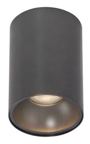 Moderne opbouwSpot / Opbouwspot / Plafondspot gunmetal GU10 50mm - Deep Modern GU10 rond Binnenverlichting Lamp