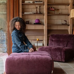 Dutchbone Giada 1 Zits Fauteuil Plum Paars