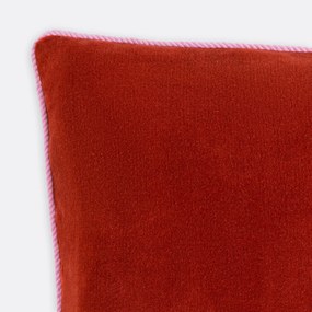 Tweekleurige rechthoekige kussenhoes 60x40 cm, fluweel, GUSALI