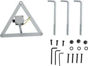 Klassieke buitenlantaarn zwart 200cm 3-lichts IP44 - Daphne