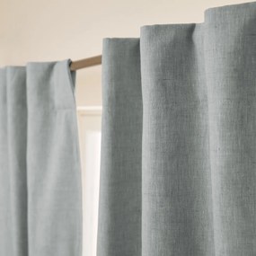 Verduisteringsgordijn van gewassen linnen, verborgen lipjes, Private