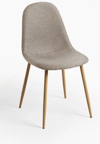 Set 4 Teok Stoffen Stoelen