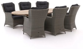 Intenso Milano/ROUGH-Y Ellips 240cm lounge-dining tuinset 7-delig