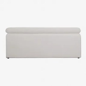 240cm Cirene Gestoffeerd Hoofdbord Stof Wit & 200 - Sklum