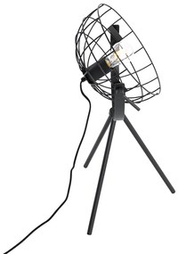 Industriële tripod tafellamp zwart verstelbaar - Hanze