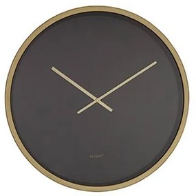 Dutchbone Clock Time Bandit Black/brass - Metaal - Staal - Dutchbone - Industrieel & robuust