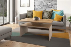 SISI eiken artisan / beige, salontafel