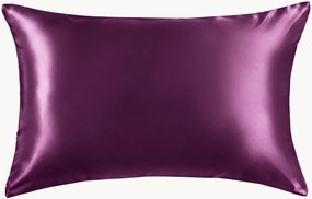Kussenhoes Aubergine van moerbeizijde satijn