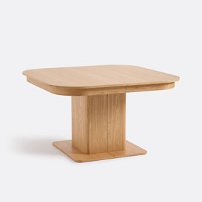 Uitschuifbare eettafel, eikenfineer, 4 tot 12 couverts, TOMAS